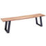 SITZBANK Akazie massiv Akaziefarben, Schwarz - Schwarz/Akaziefarben, Natur, Holz/Metall (175/45/38cm) - Landscape SITZBANK Akazie massiv Akaziefarben, Schwarz - Schwarz/Akaziefarben, Natur, Holz/Metall (175/45/38cm) - Landscape