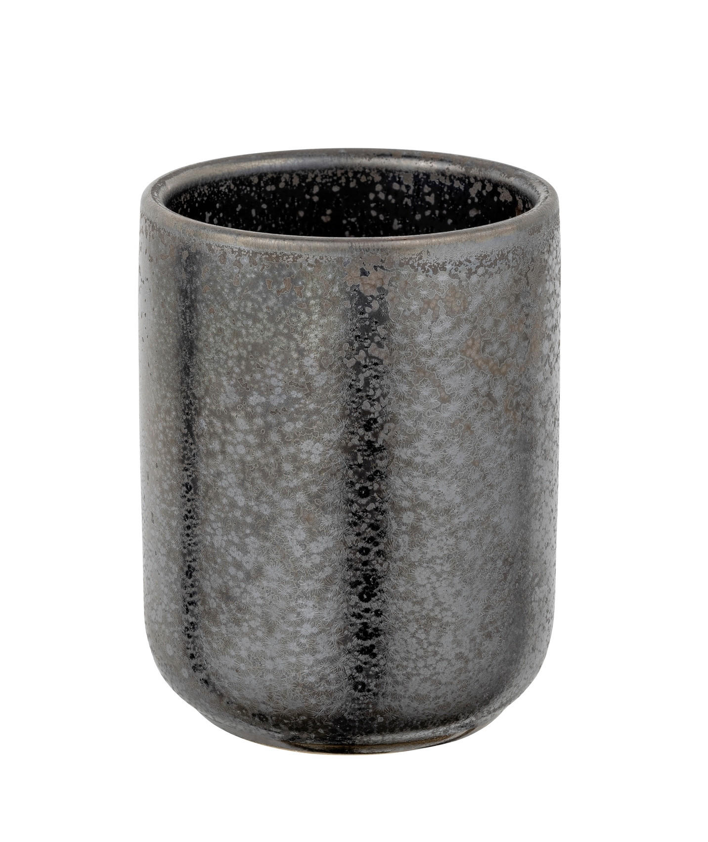 ZAHNPUTZBECHER RUFINA  - Dunkelgrau/Grau, KONVENTIONELL, Keramik (7,5/9,5/7,5cm) - Schöner Wohnen