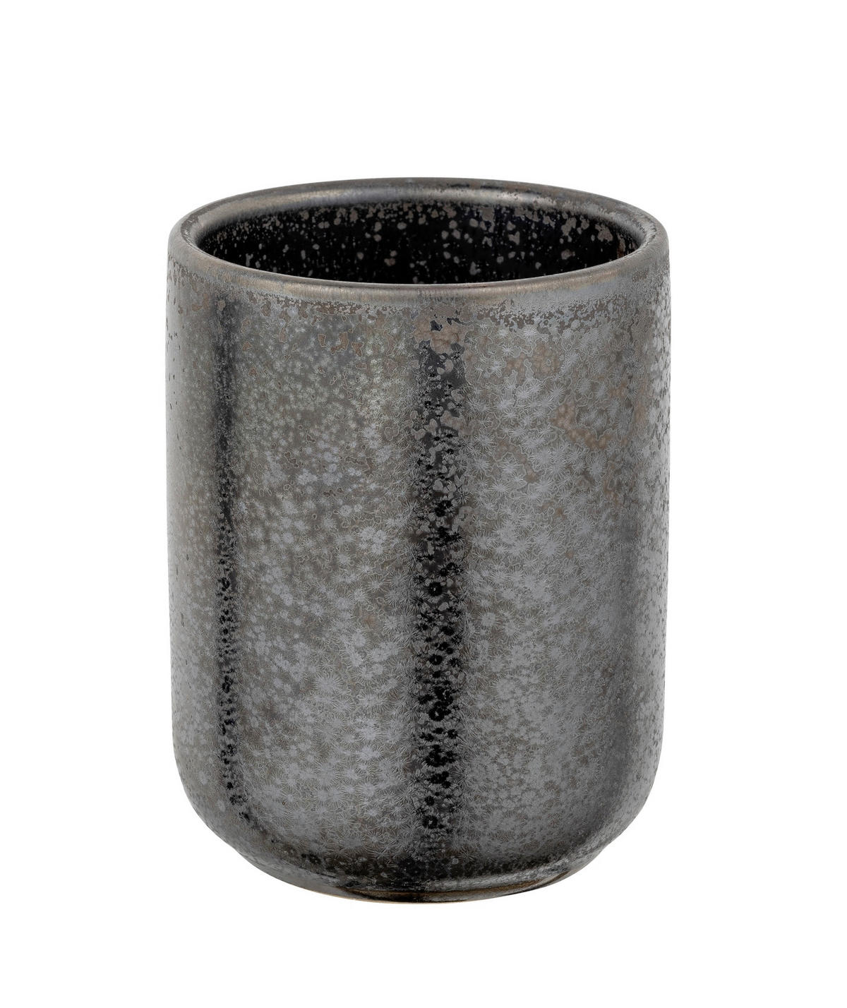 ZAHNPUTZBECHER RUFINA  - Dunkelgrau/Grau, KONVENTIONELL, Keramik (7,5/9,5/7,5cm) - Schöner Wohnen