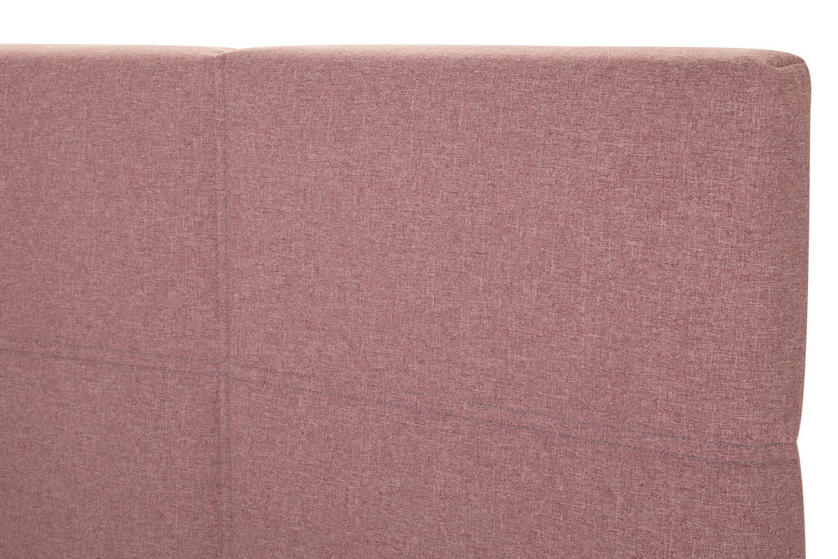 BOXSPRINGBETT 90/200 cm  in Altrosa  - Schwarz/Altrosa, Design, Kunststoff/Textil (90/200cm) - Welnova
