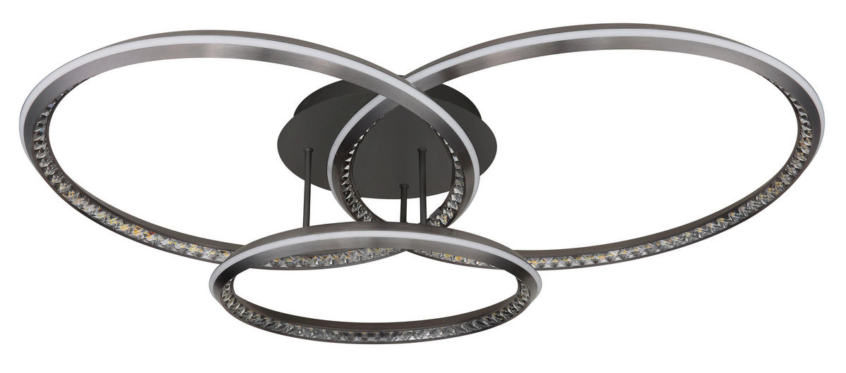 LED-DECKENLEUCHTE 109,5/80,5/20,5 cm   - Klar/Opal, Design, Kunststoff/Metall (109,5/80,5/20,5cm)