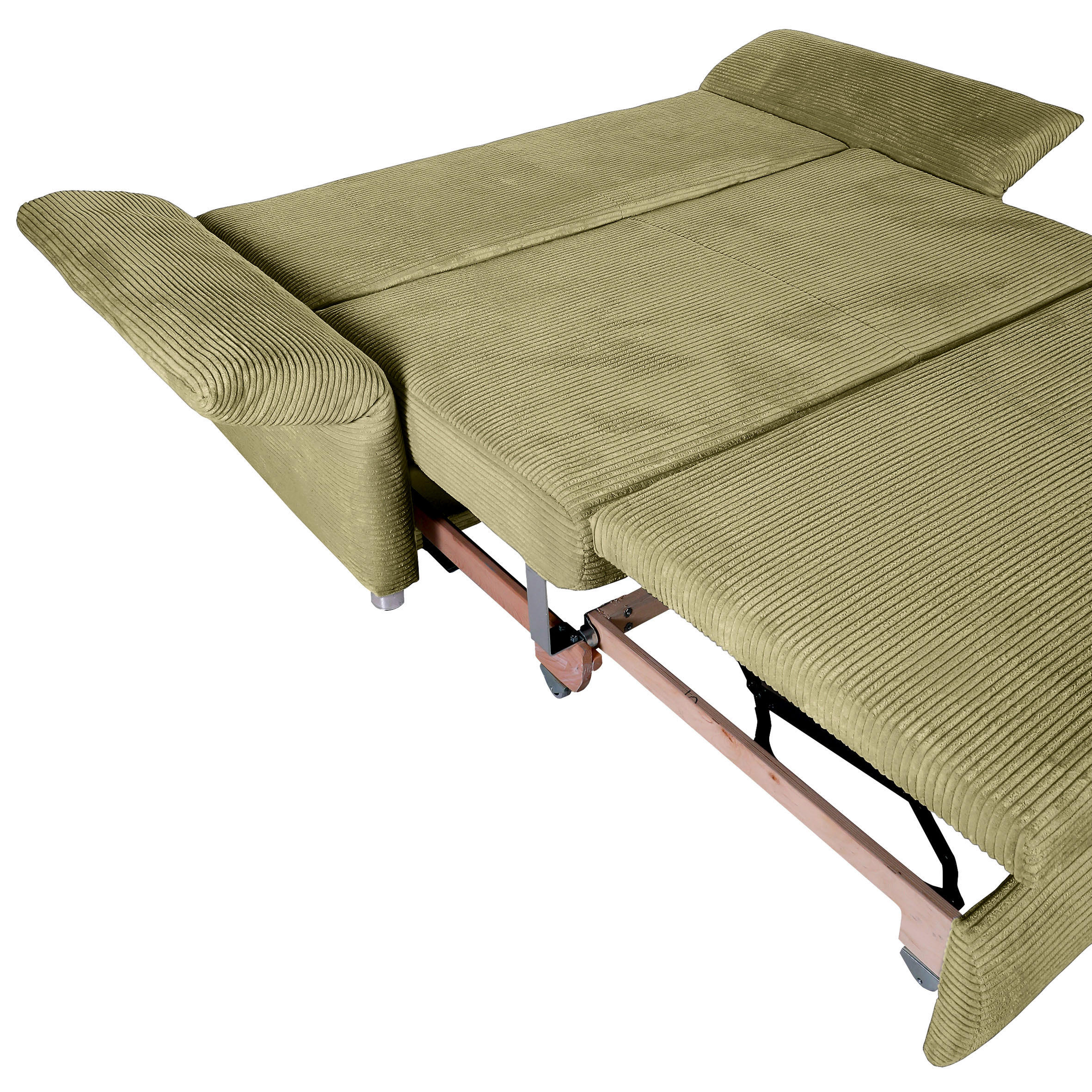 BÄDDSOFFA i manchester ljusgrön  - ljusgrön/kromfärg, Design, textil/plast (176/81/98cm) - MID.YOU