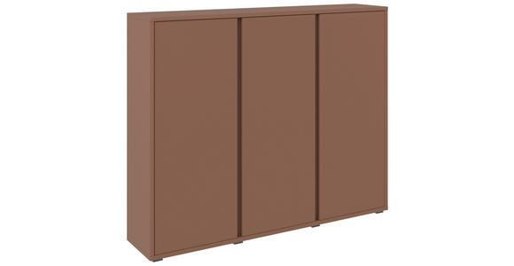 SCHUHSCHRANK  in 145/120/34 cm  - Anthrazit/Terracotta, Design, Holzwerkstoff/Kunststoff (145/120/34cm) - Xora