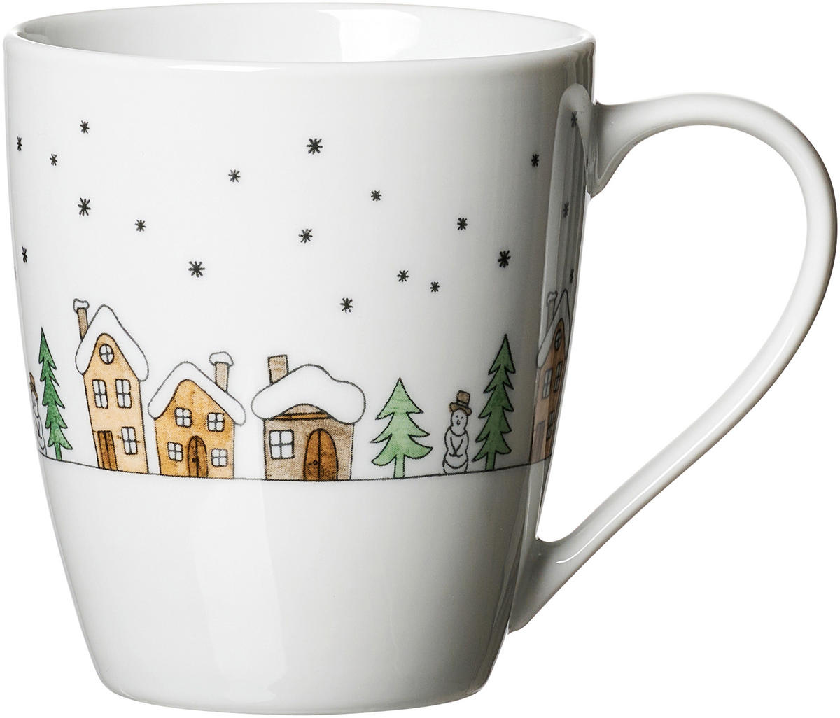 HRNČEK NA KÁVU  360 ml   - viacfarebná, Basics, keramika (13/9/10cm)