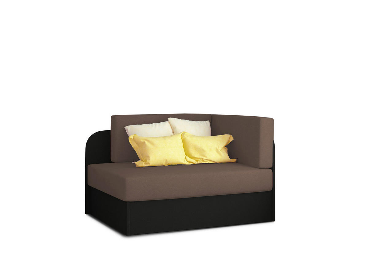 JUGEND- UND KINDERSOFA in Mikrovelours Grau, Schwarz  - Schwarz/Grau, Design, Kunststoff/Textil (104/60/75cm) - MID.YOU