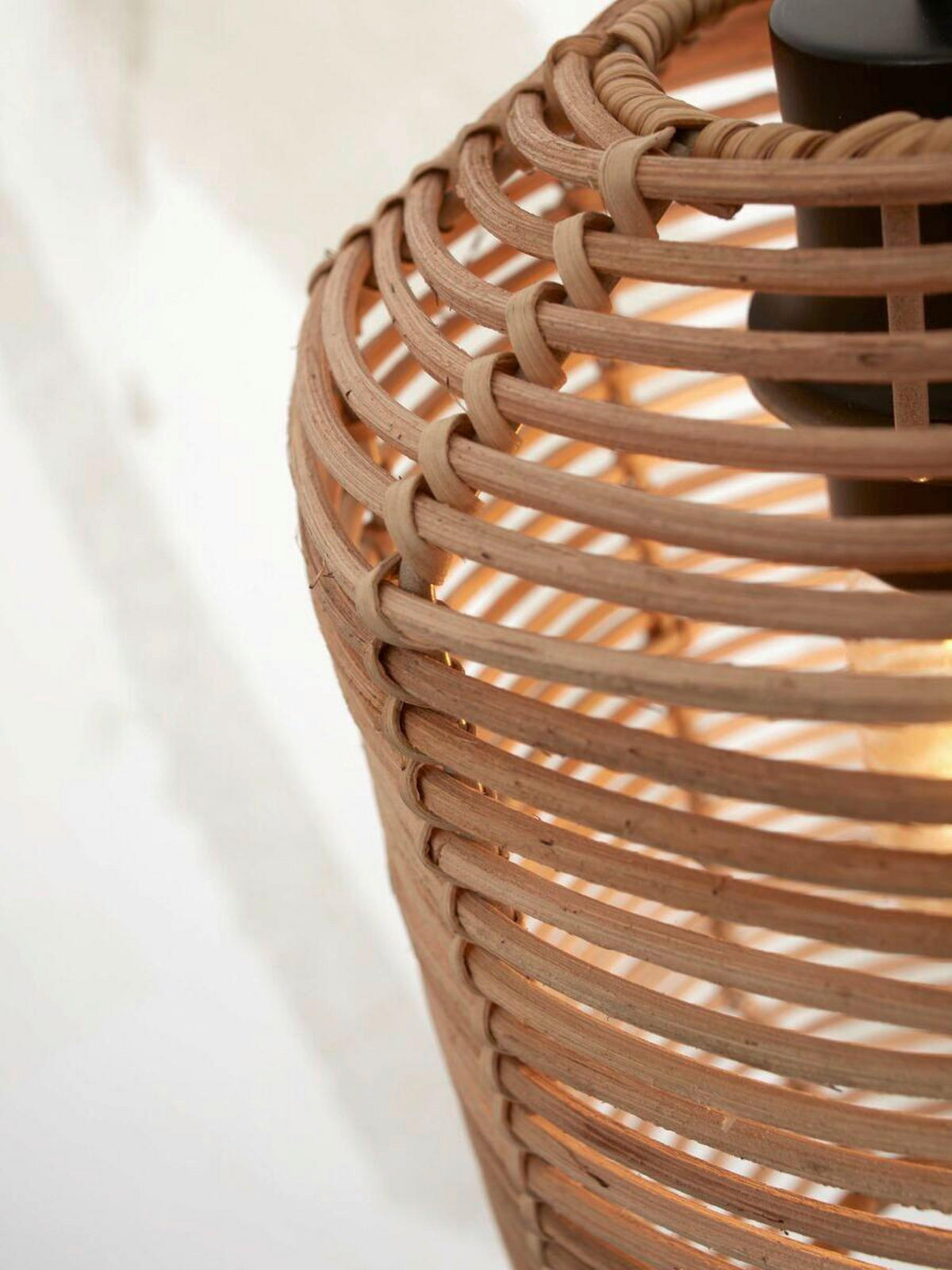 HÄNGELEUCHTE GOOD&MOJO 18/18/35 cm   - Naturfarben, Trend, Holz (18/18/35cm) - Good & Mojo