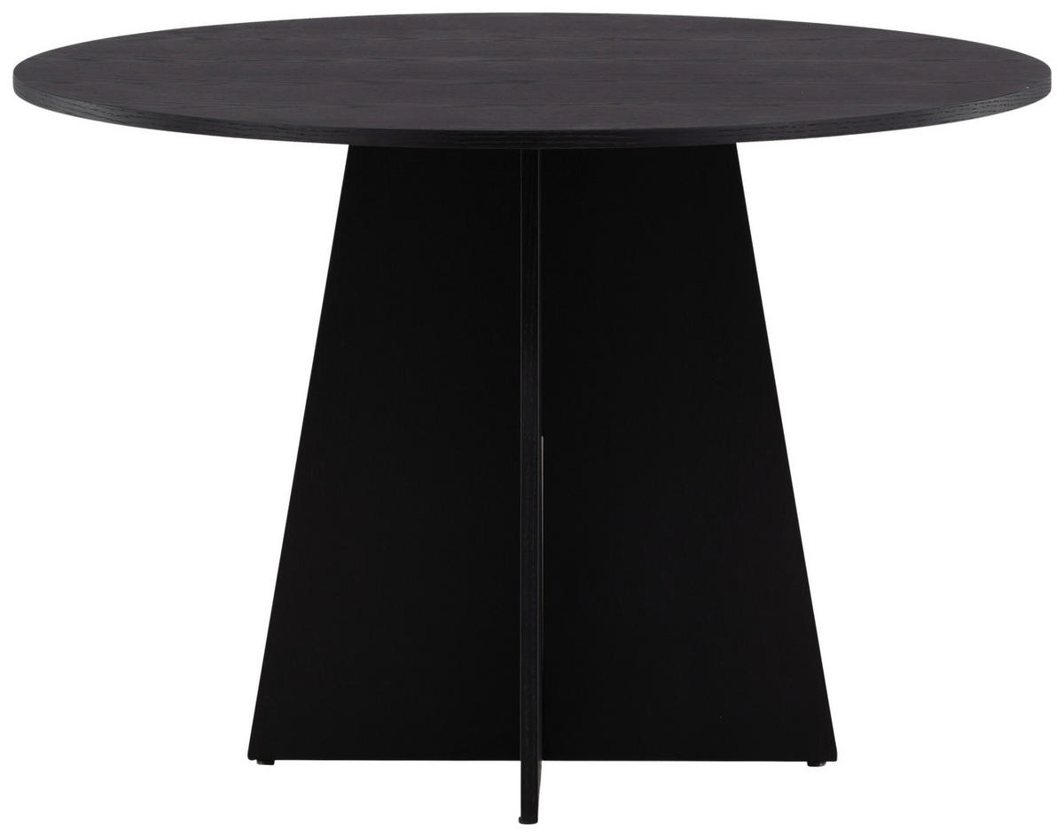 ESSTISCH in Holz 110/110/75 cm  - Schwarz, Design, Holz (110/110/75cm) - Livetastic