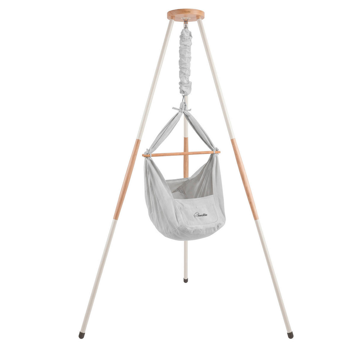 FEDERWIEGE  120/120/194 cm  - Grau, Basics, Textil (120/120/194cm)