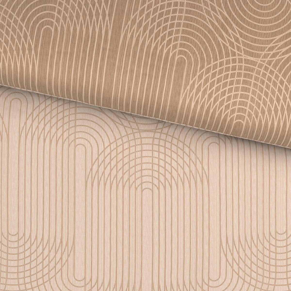WENDEBETTWÄSCHE 5-teilig TANJA Satin 135/200 cm  - Beige, KONVENTIONELL, Textil (135/200cm) - Novel