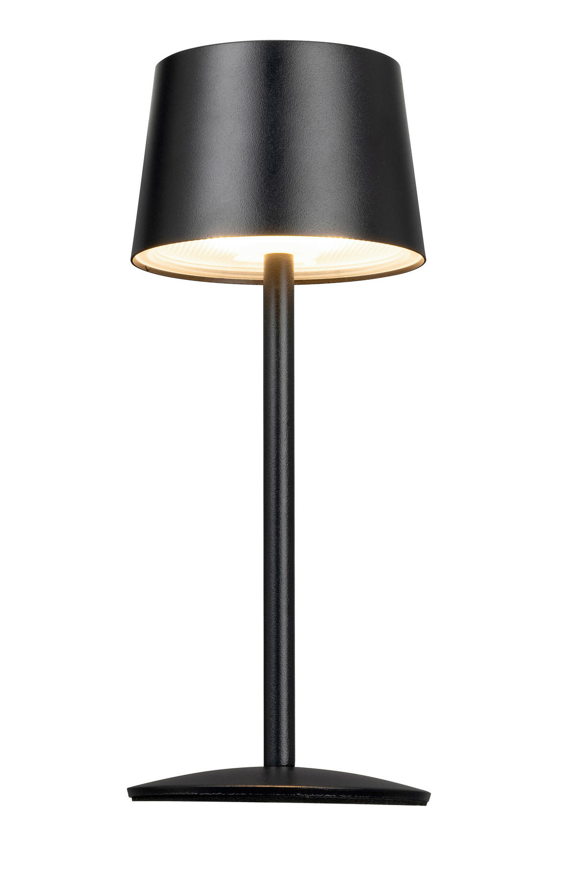 STOLNÍ LAMPA NA BATERIE, 9/22 cm  - černá, Basics, kov (9/22cm) - Novel