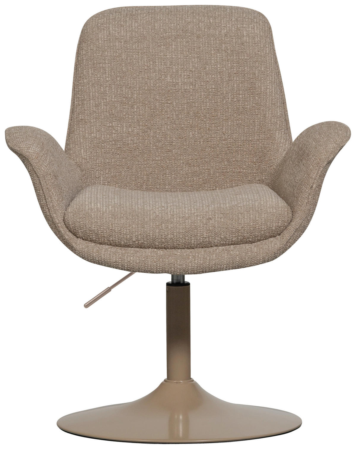 ARMLEHNSTUHL   Webstoff  - Sandfarben, MODERN, Textil/Metall (70/90/66cm) - Livetastic