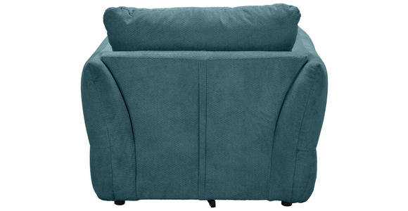 SESSEL in Webstoff Petrol  - Petrol/Schwarz, KONVENTIONELL, Textil/Metall (112/88/120cm) - Carryhome