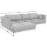 WOHNLANDSCHAFT in Leder Grau - Chromfarben/Grau, Design, Leder (180/280cm) - Voleo WOHNLANDSCHAFT in Leder Grau - Chromfarben/Grau, Design, Leder (180/280cm) - Voleo