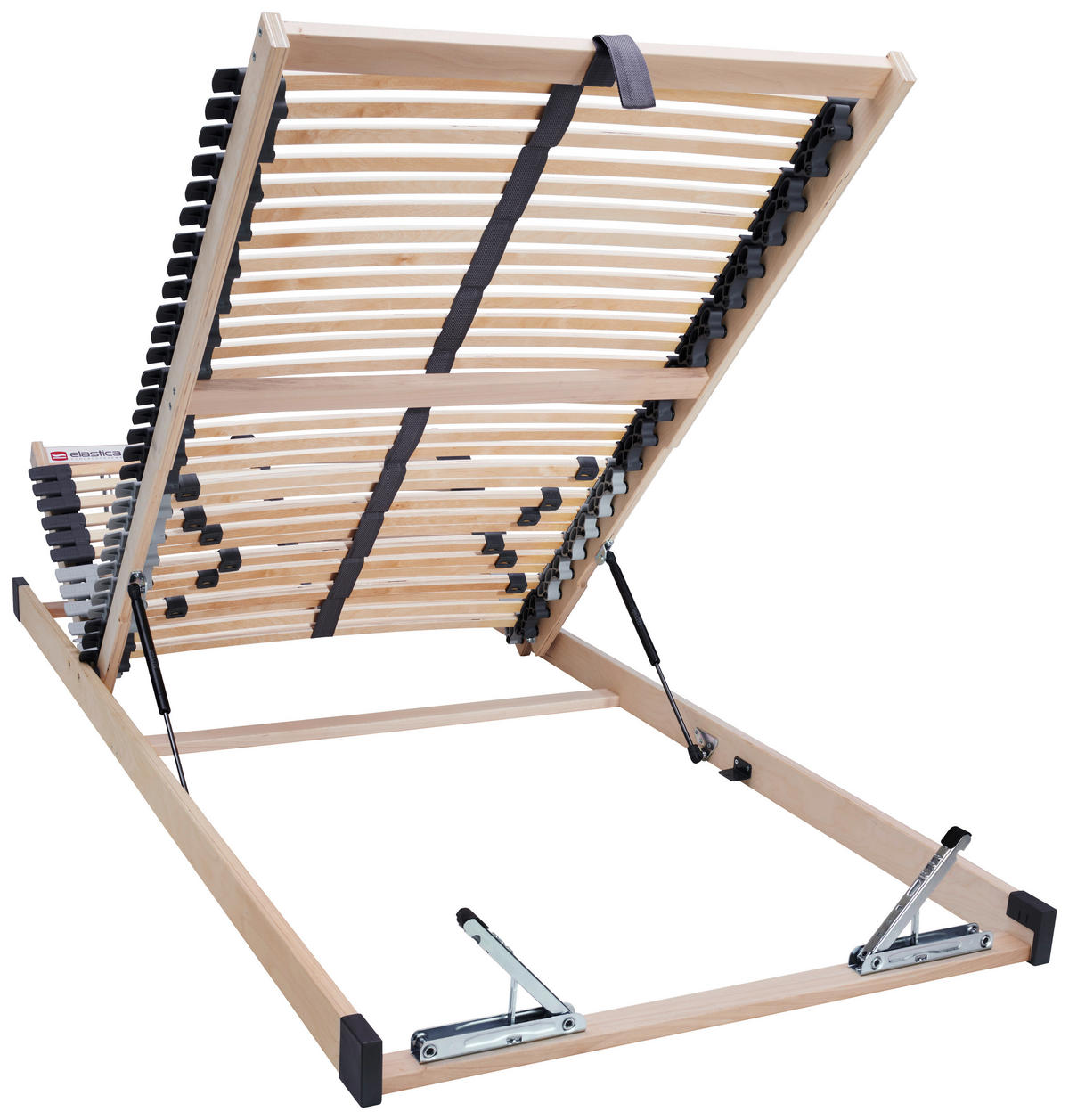 LATTENROST 120/200 cm  - Birkefarben/Silberfarben, Basics, Holz (120/200cm)