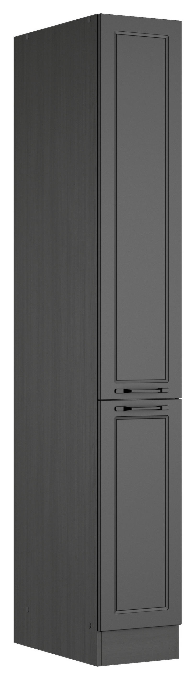 APOTHEKERSCHRANK 30/200/60 cm  in Grau  - Schwarz/Grau, LIFESTYLE, Holzwerkstoff/Metall (30/200/60cm) - Held