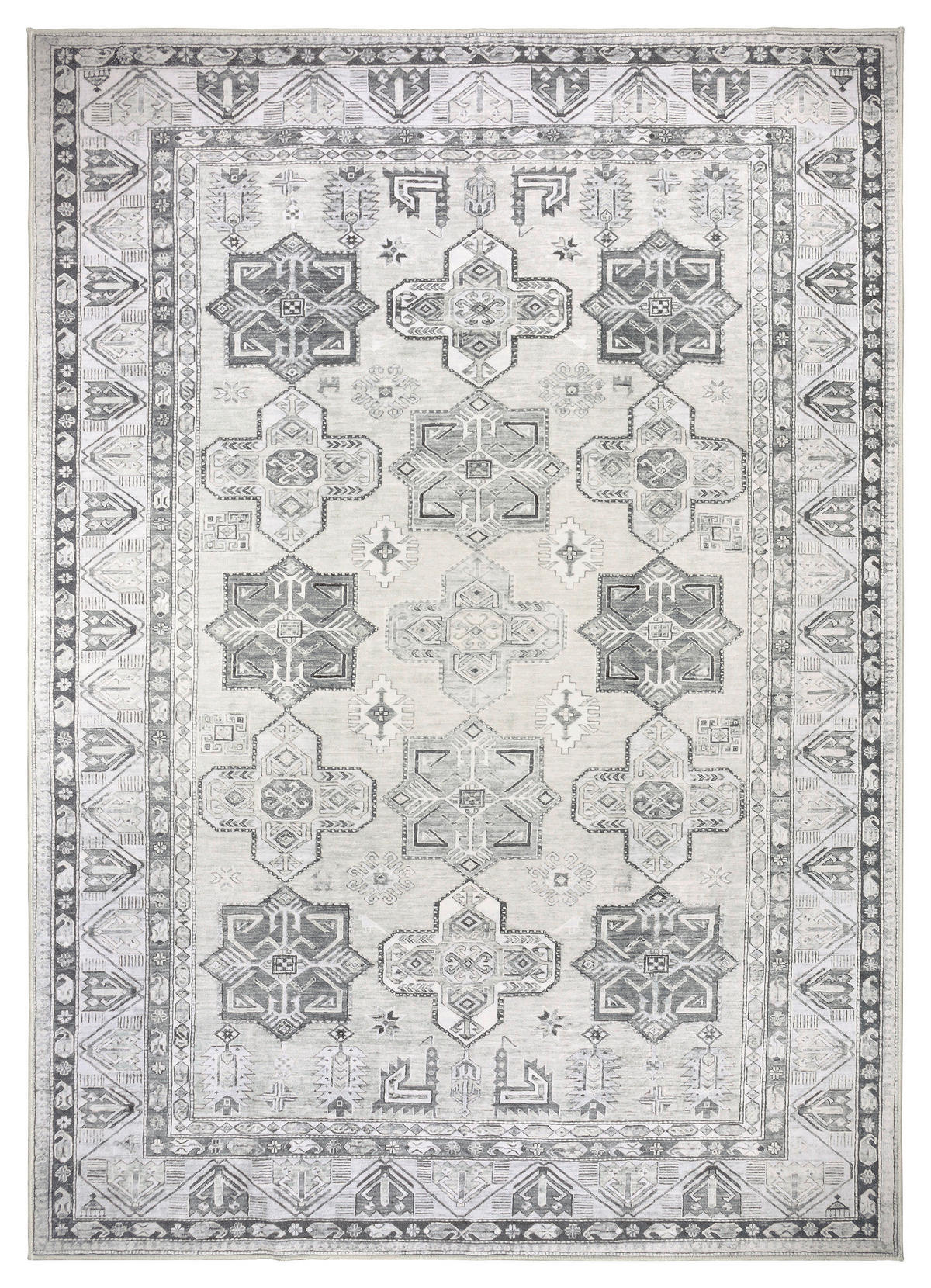 KOBEREC TKANÝ NA PLOCHO, 160/230 cm, světle šedá, šedobéžová - světle šedá/šedobéžová, Design, textil/plast (160/230cm) - Lindorug