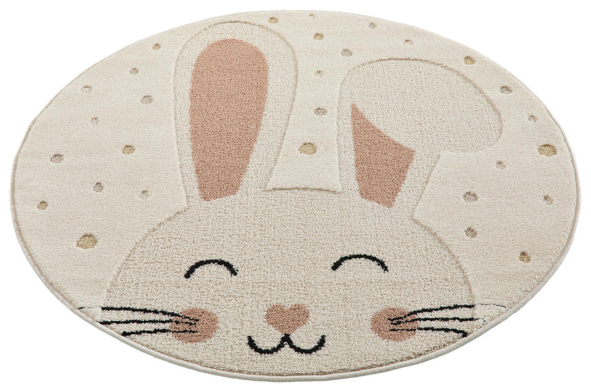 KINDERTEPPICH 120 cm Hase  - Creme, Trend, Textil (120cm) - Ben'n'jen