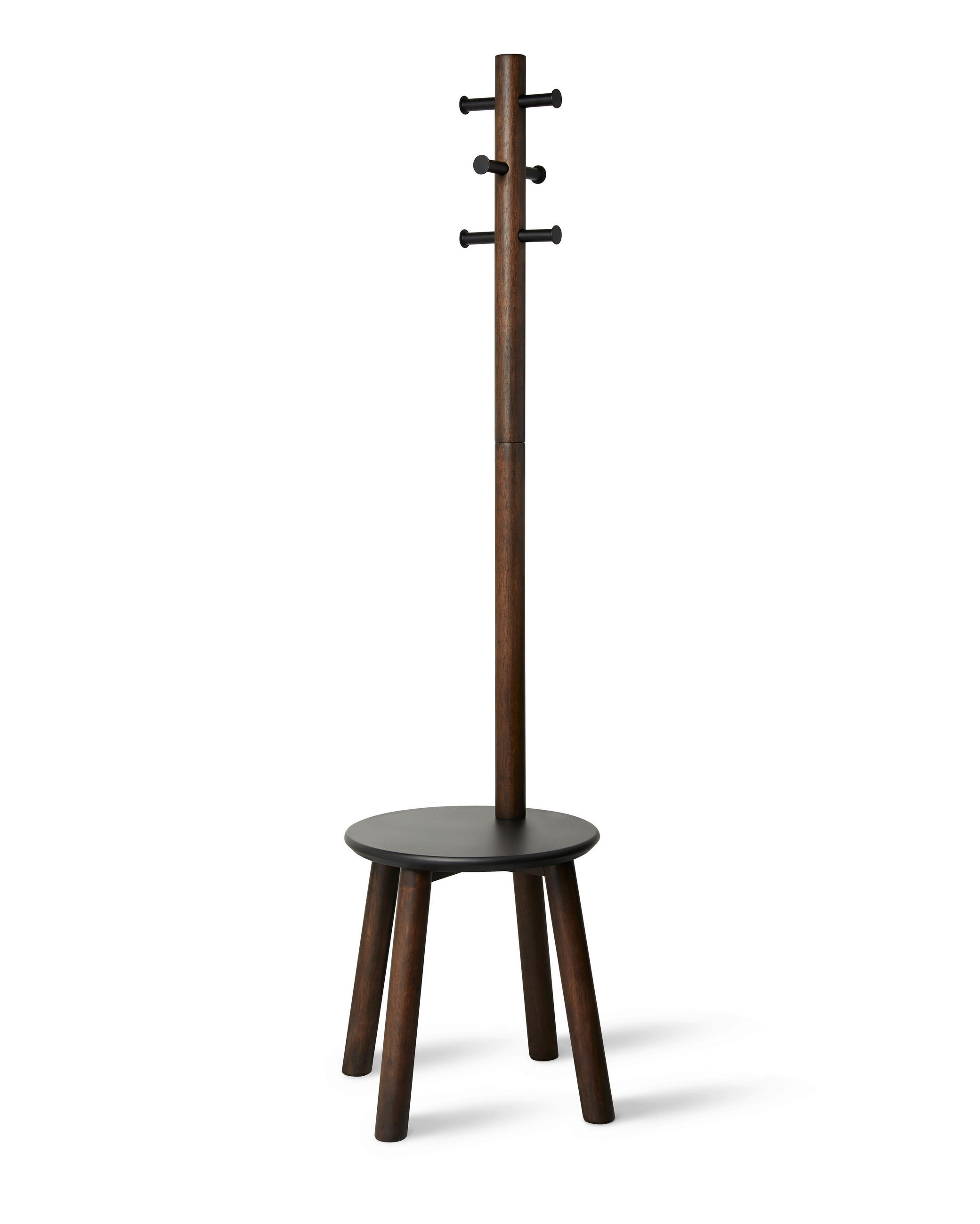 VJEŠALICA SAMOSTOJEĆA tamno smeđa  drvo   - tamno smeđa, Basics, drvo (51/165cm) - Umbra