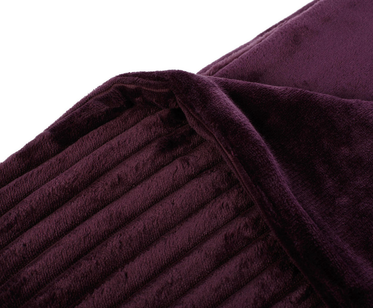 DOMÁCÍ DEKA, polyester, 150/200 cm - ostružinová, Konvenční, textil (150/200cm) - Novel