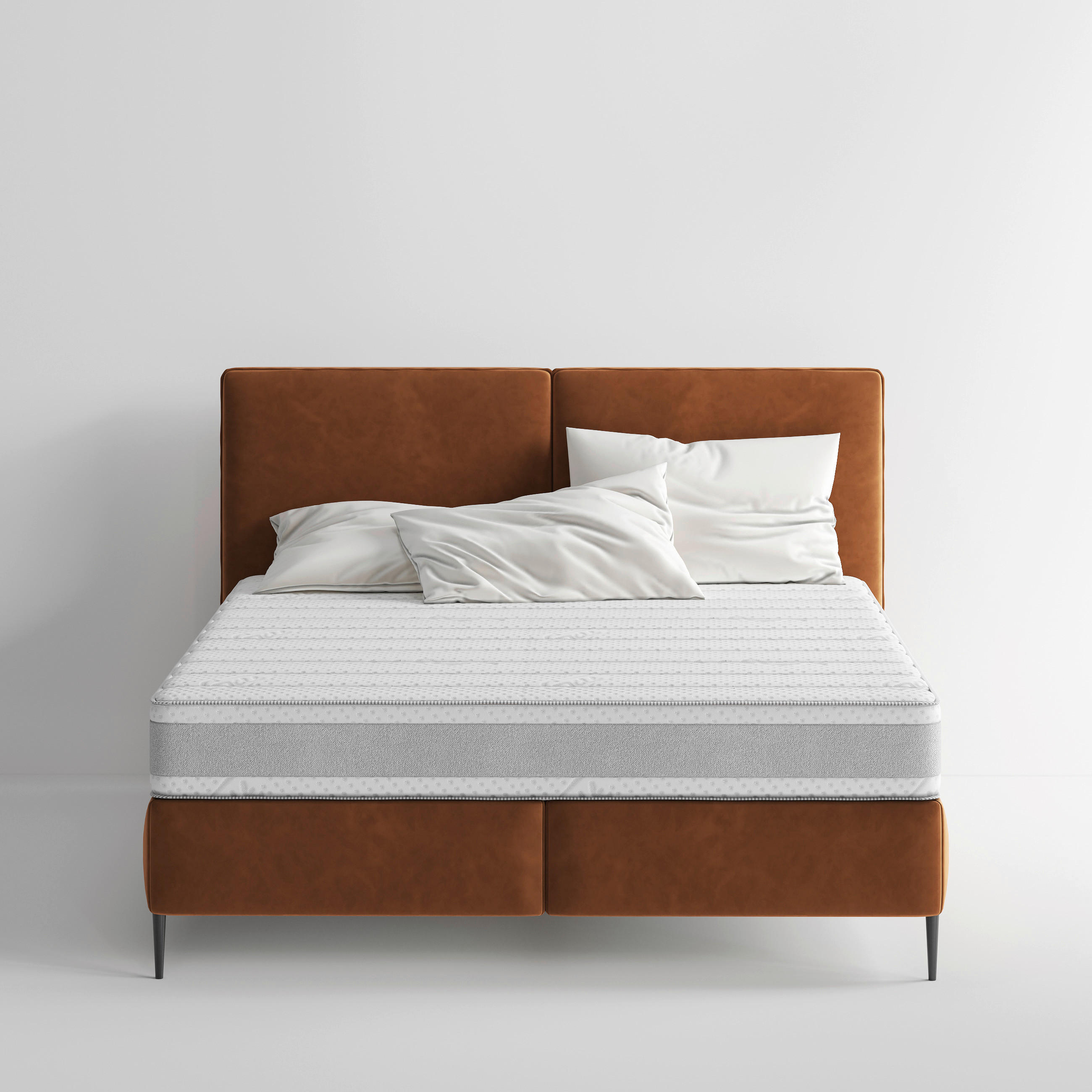 TASCHENFEDERKERNMATRATZE Deep H3/H4, 140/200 cm, Höhe ca.: 20 cm, H3 + H4 = fest + sehr fest, 7-Zonen - Weiß, Basics, Textil (140/200cm) - Livetastic