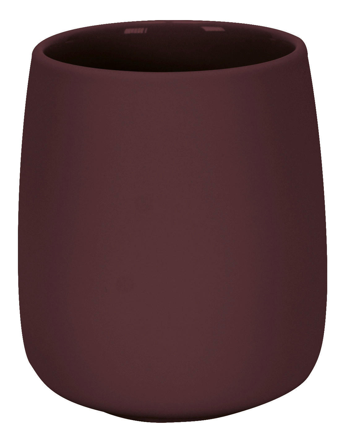 ZAHNPUTZBECHER Kunststoff, Stein  - Bordeaux, Basics, Kunststoff/Stein (8,6/10cm) - Kleine Wolke