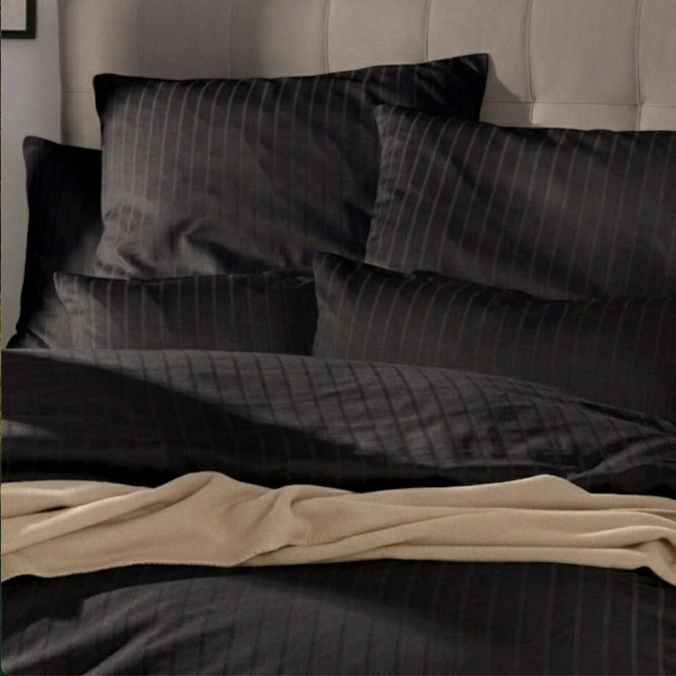 ÁGYNEMŰHUZAT-GARNITÚRA 140/200 cm  - fekete, Basics, textil (140/200cm) - Margaret G.