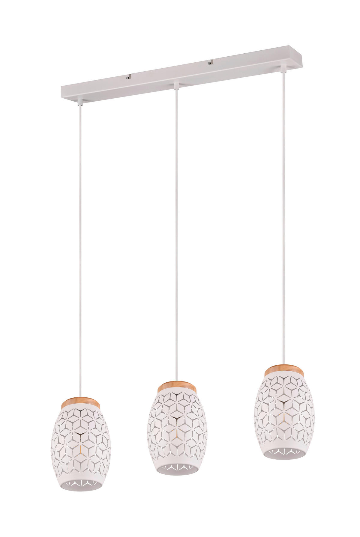 ZÁVĚSNÉ SVÍTIDLO, 71/15/150 cm  - bílá, Konvenční, kov (71/15/150cm) - Trio Leuchten