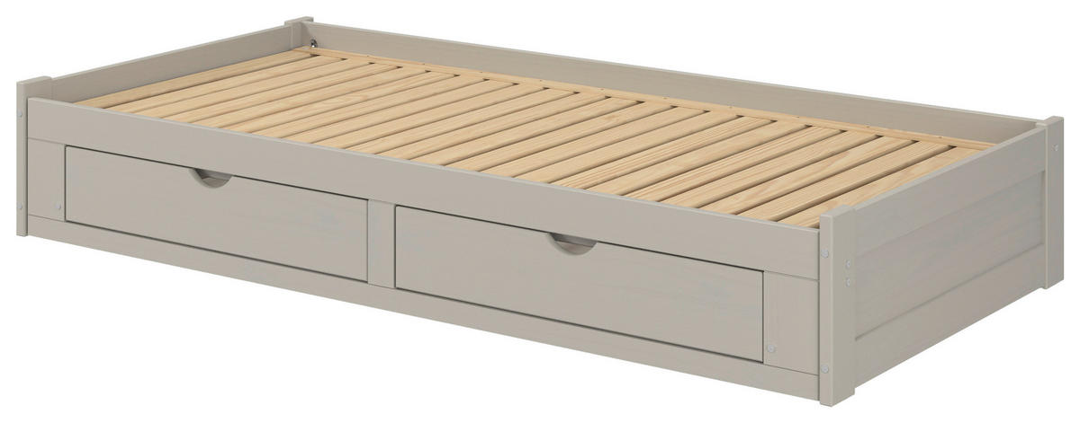 AUSZIEHBETT 206/100 cm  in Taupe  - Taupe/Naturfarben, MODERN, Holz/Holzwerkstoff (206/100cm) - MID.YOU