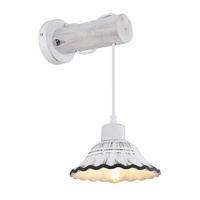 STENSKA SVETILKA  Jowita ///230 V/E27 - črna/bela, Basics, kovina/les (17/26/32cm) - Globo