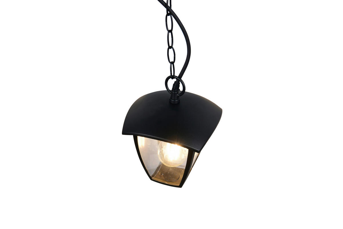 AUSSENHÄNGELEUCHTE - Klar/Schwarz, Konventionell, Kunststoff/Metall (17/17/82cm) - Trio Leuchten