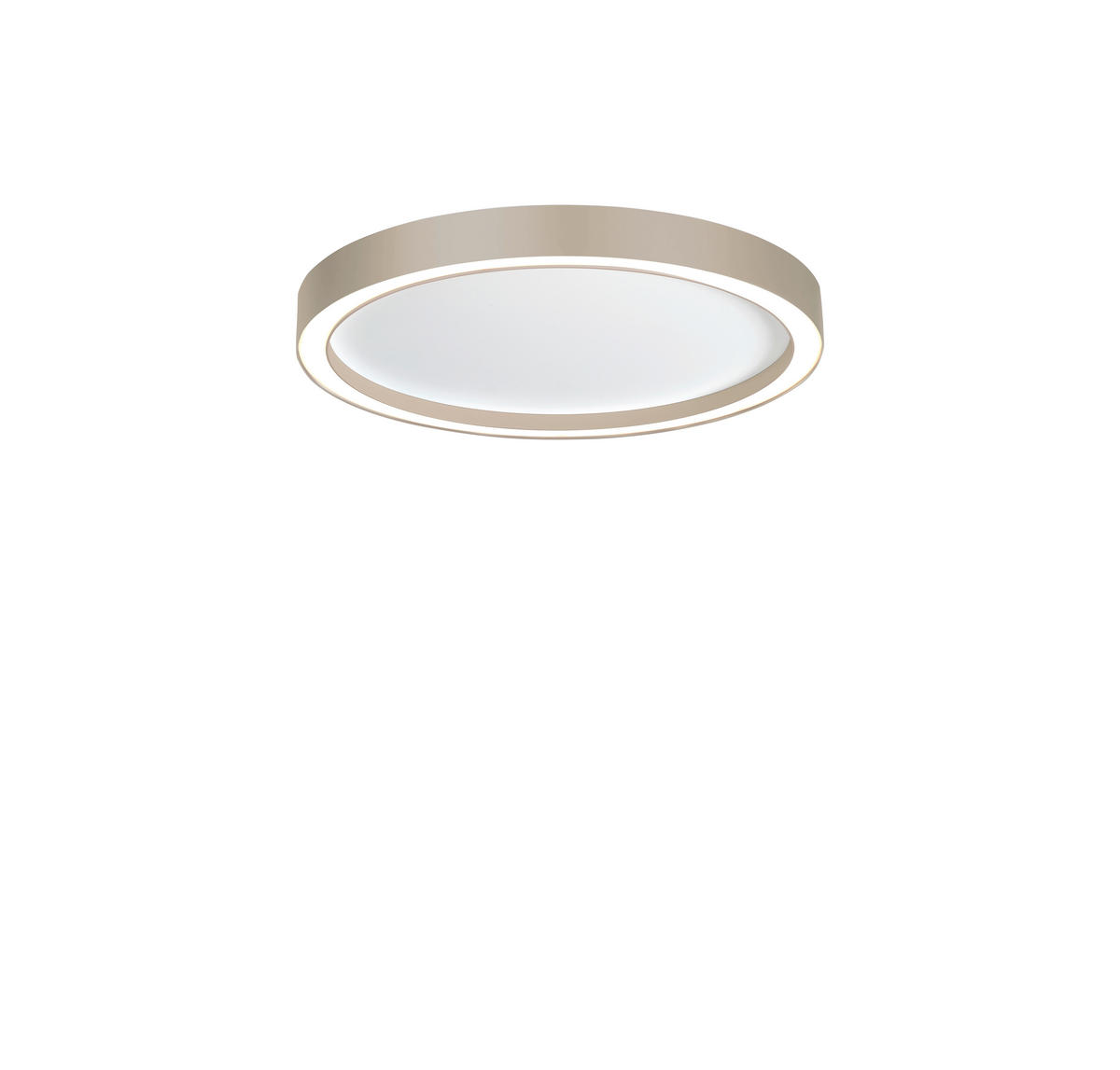LED-DECKENLEUCHTE 40/4 cm    - Taupe/Weiß, Design, Metall (40/4cm) - BOPP