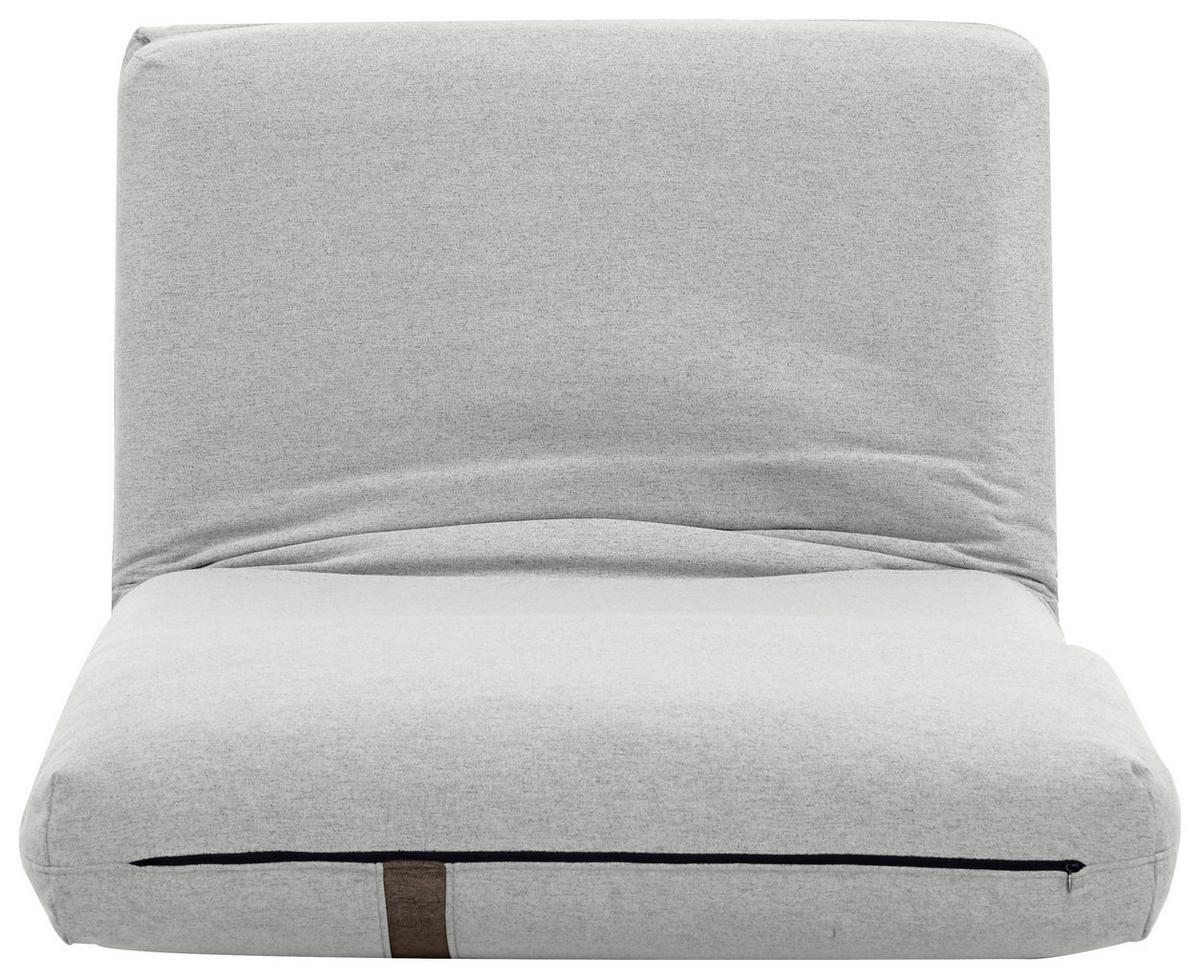 SCHLAFSESSEL Webstoff Weiß    - Hellbraun/Weiß, MODERN, Textil (78/58/82cm) - Livetastic