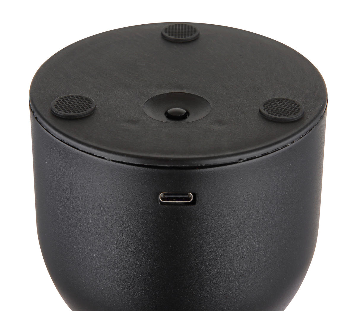 AKKU-TISCHLEUCHTE 10,5/20 cm   - Klar/Schwarz, Basics, Kunststoff/Metall (10,5/20cm) - Globo