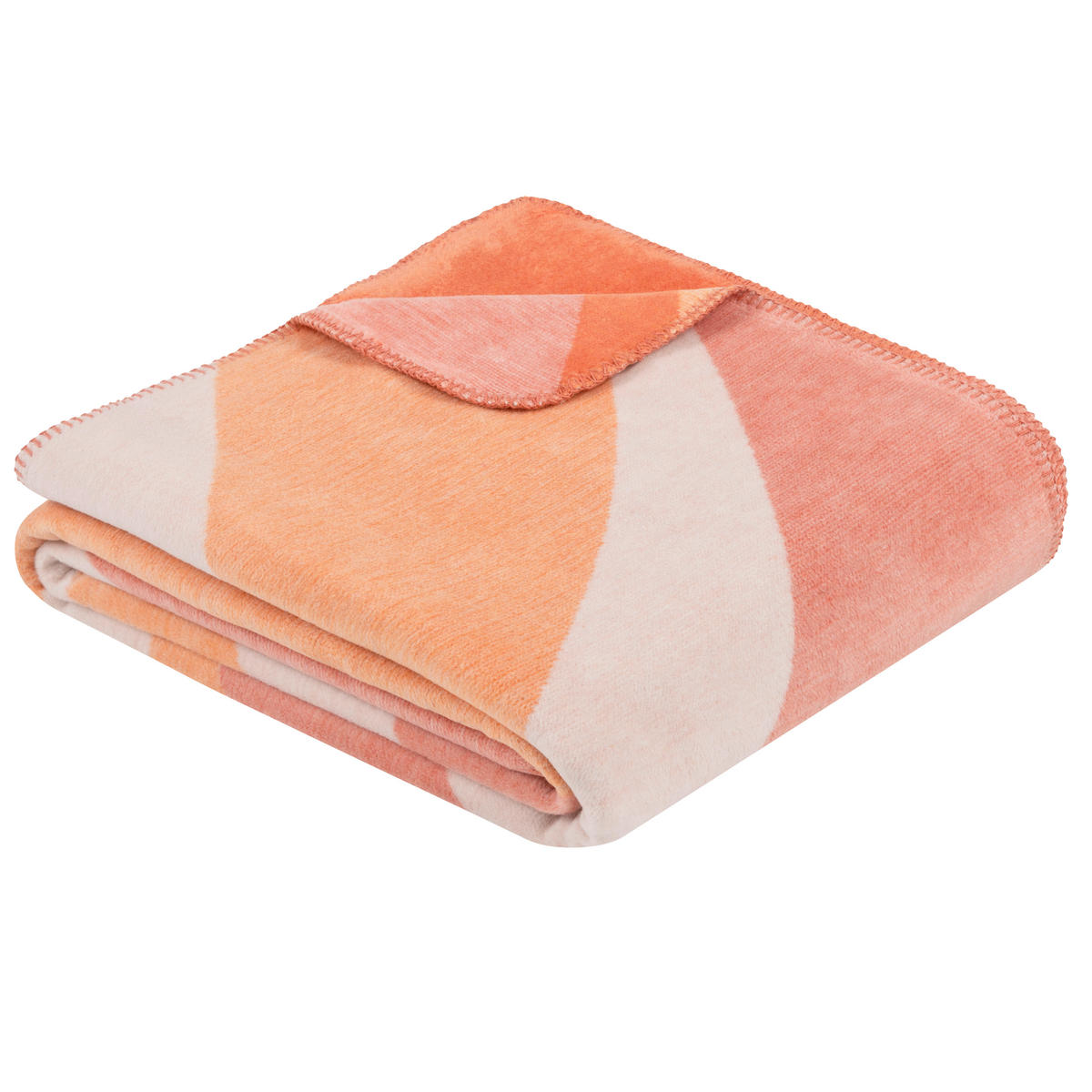 DECKE 150/200 cm  - Aprikose, Design, Textil (150/200cm) - Novel