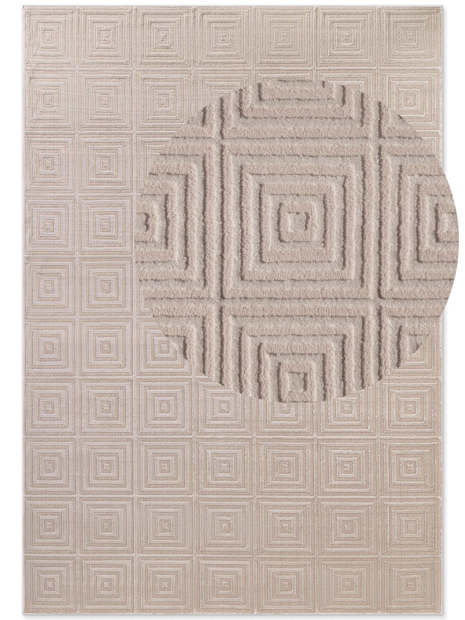 TEPPICH 120/170 cm Perles Creme, Beige  - Beige/Creme, Basics, Kunststoff (120/170cm) - Elle Decoration