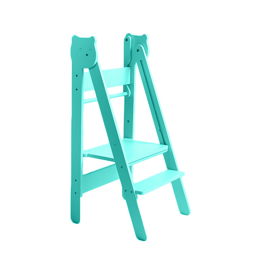 LERNTURM  - Blau, Basics, Holz (38/90/40cm)