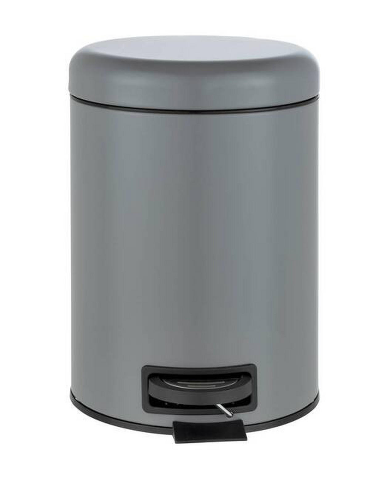 TRETEIMER Metall   - Schwarz/Grau, Basics, Kunststoff/Metall (21/24/28cm) - Wenko