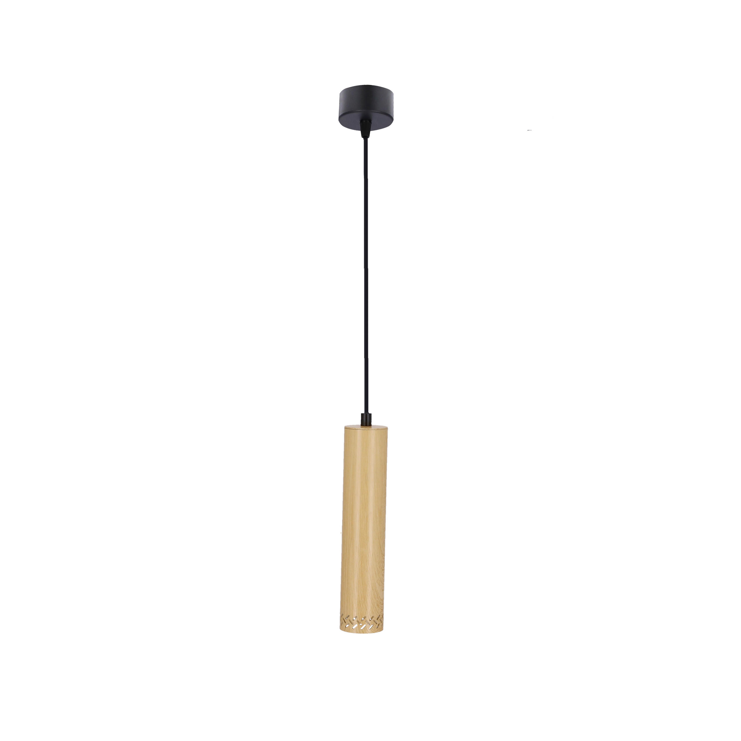 XXXLutz Hängeleuchte Tubo Schwarz 7x90x7 cm
