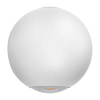 LED-WANDLEUCHTE - Klar/Weiss, Basics, Glas/Metall (10,5cm) - Eglo