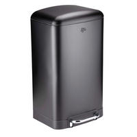 ABFALLSAMMLER 30 l  Metall  - Schwarz, Basics, Kunststoff/Metall (34,5/32,5/61,5cm) - Dirt Devil