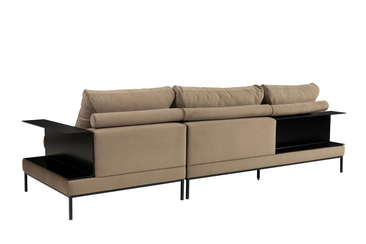 SOFFA i brun, grön, svart  - grön/brun, Design, metall/trä (306/87/306cm) - Johann Jakob