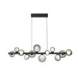 LED-HÄNGELEUCHTE Regulus 95/27/150 cm  - Schwarzbraun, Design, Glas/Metall (95/27/150cm) - Dieter Knoll