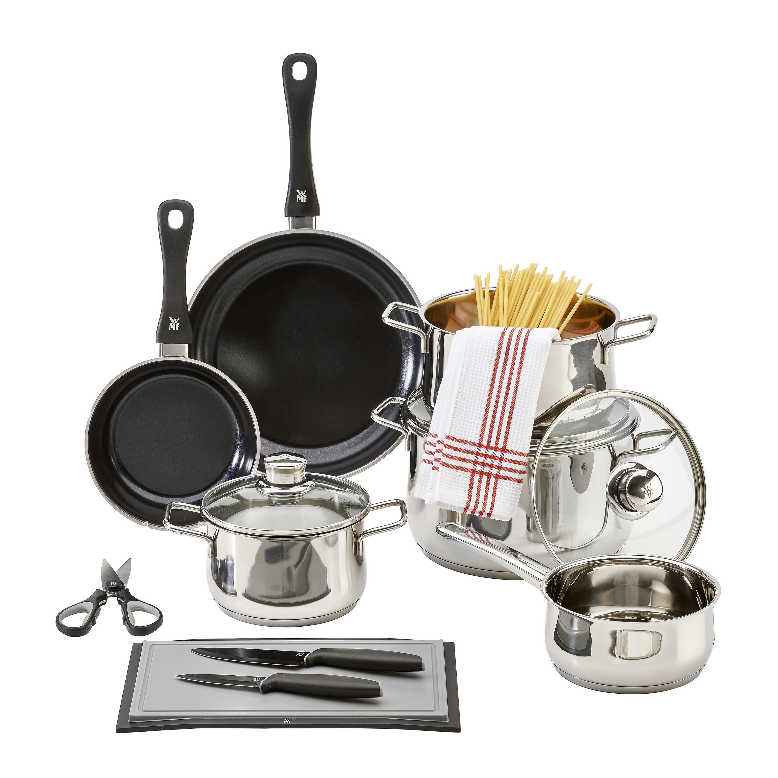 Starterset DIADEM 10-teilig - Edelstahlfarben, Basics, Glas/Metall - WMF