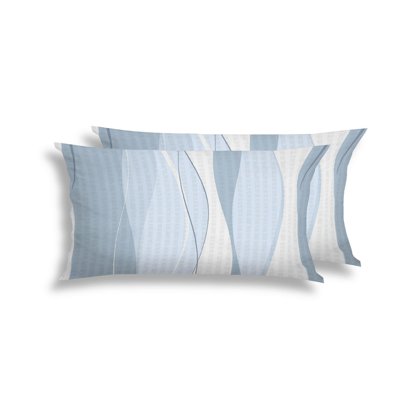 KOPFPOLSTERBEZUG 40/80 cm  - Blau, Design, Textil (40/80cm) - Florella