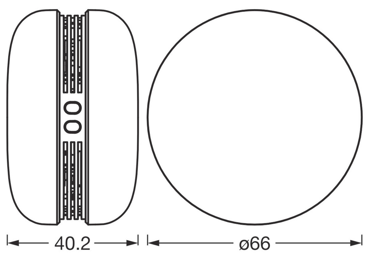 STIMMUNGSLEUCHTER Macaron 6,6/4 cm  - Rosa, Design, Kunststoff (6,6/4cm) - Osram