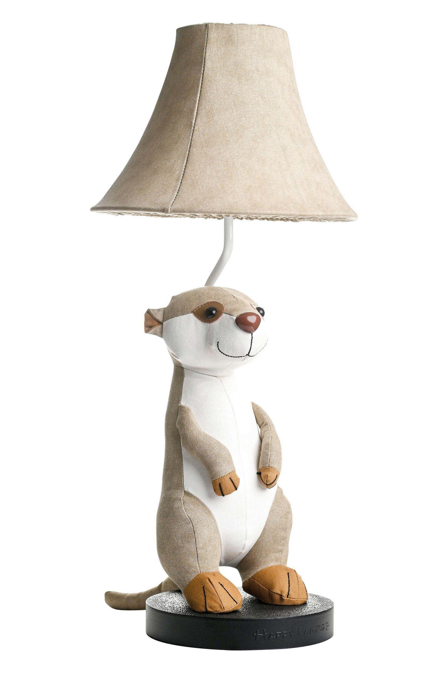 LED-KINDERTISCHLEUCHTE Modern 28/26,5/61 cm    - Beige/Weiß, Trend, Textil/Metall (28/26,5/61cm) - Happy Lamps