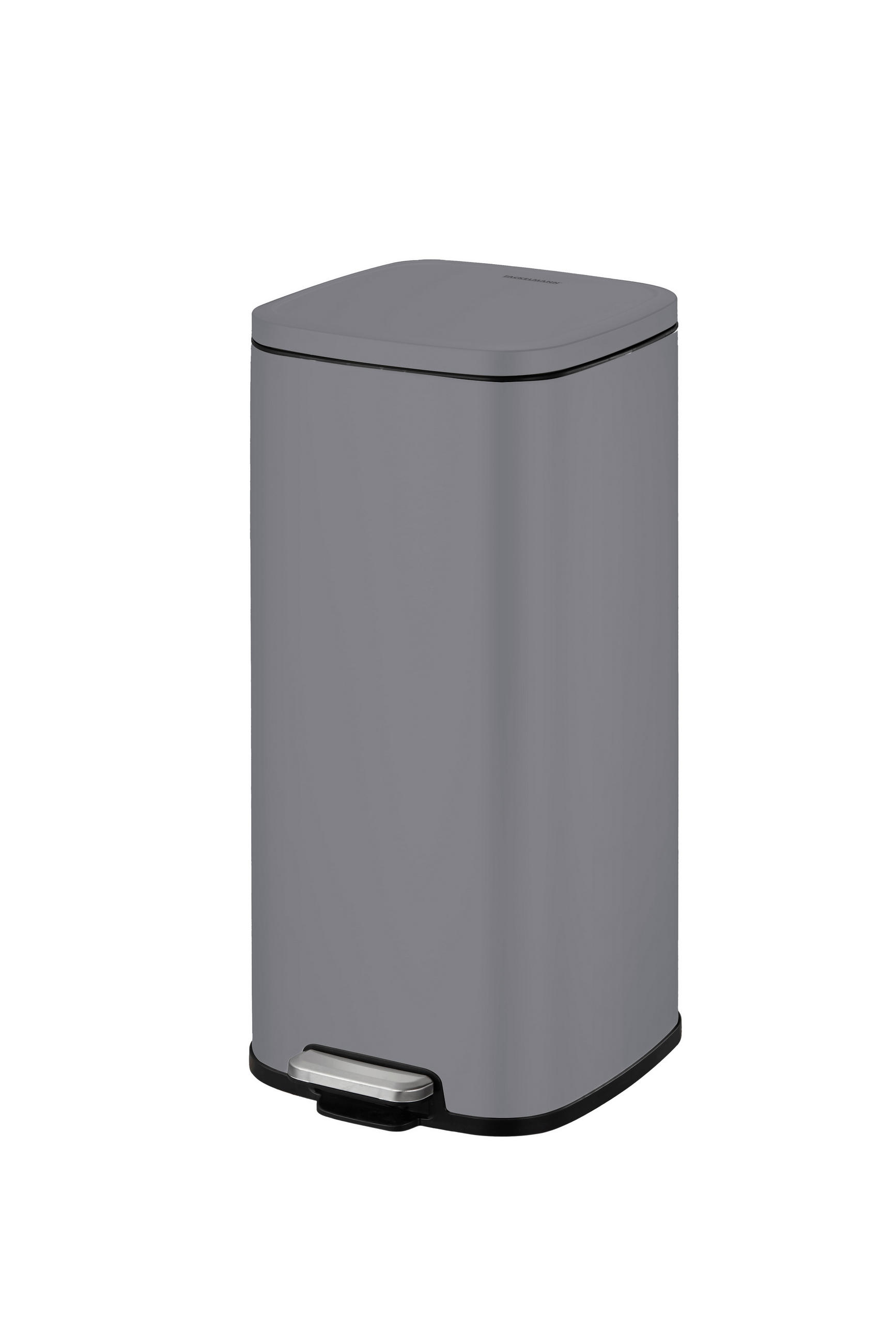 ABFALLEIMER London 20 L  - Dunkelgrau/Anthrazit, Basics, Kunststoff (35/29/44cm) - Fackelmann