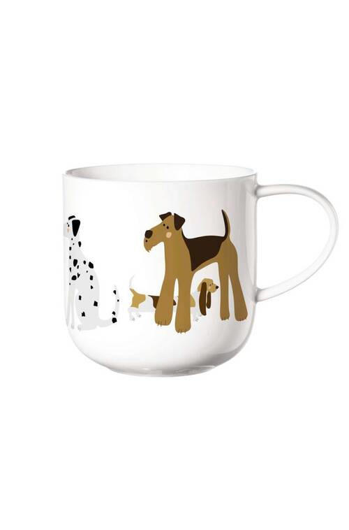 HRNČEK NA KÁVU jemný kostný porcelán (fine bone china) keramika  - biela, Basics, keramika (9,2/9,5cm) - ASA