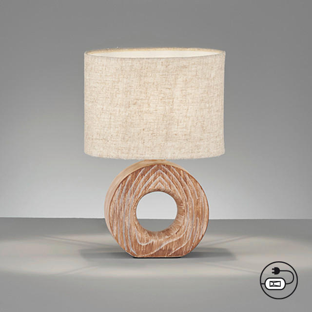 STOLNÍ LAMPA, 22/13/31 cm - Natur, keramika (22/13/31cm)