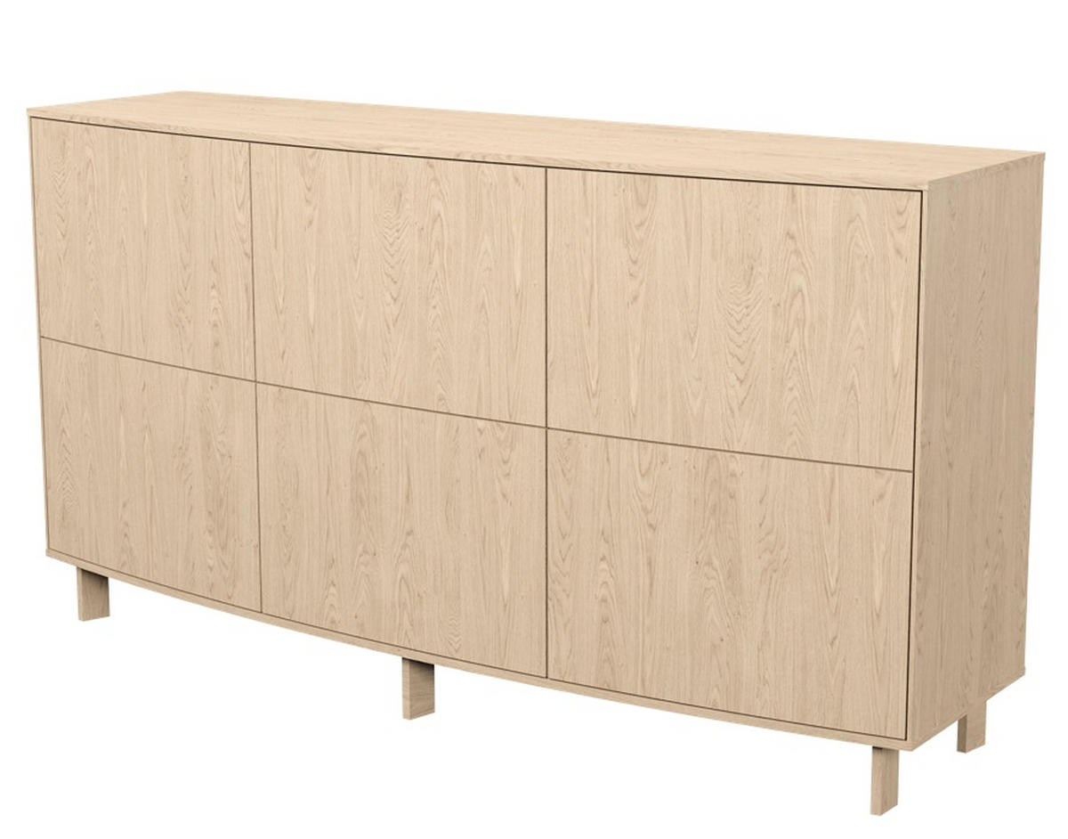 SIDEBOARD 149/80/41 cm  - vit/ekfärgad, Design, trä (149/80/41cm) - Skovby
